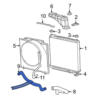 Ford OE - Lower Radiator Coolant Hose