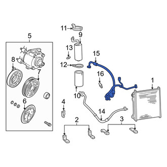 Ford OE - A/C Refrigerant Hose