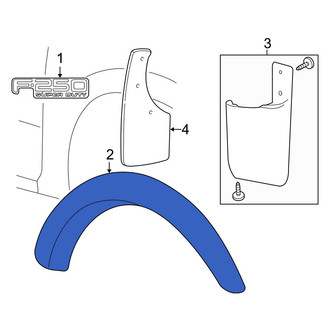 Ford OE - Front Left Wheel Arch Molding