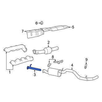 Ford OE - Right Exhaust Pipe