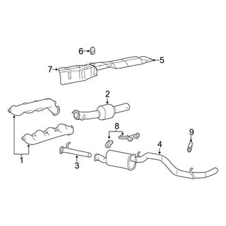 Ford OE - Exhaust System - Exhaust Components (Cab & Chassis - Crew Cab 7.3L)