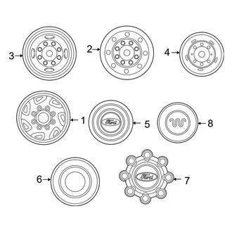 Ford OE - Wheels - Covers & Trim (Cab & Chassis - Crew Cab 4 X 4)