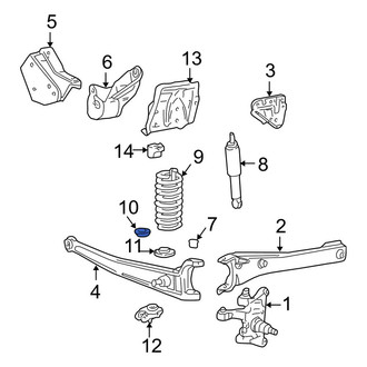 Ford OE - Front Lower Coil Spring Retainer