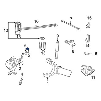 Ford OE - Upper Suspension Ball Joint Nut & Washer