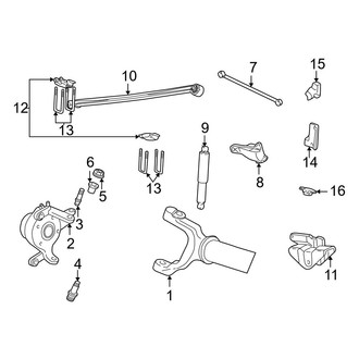 Ford OE - Front Suspension - Suspension Components (Monobeam Axle), (4 X 2)