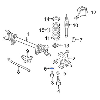 Ford OE - Lower Suspension Ball Joint Nut & Washer
