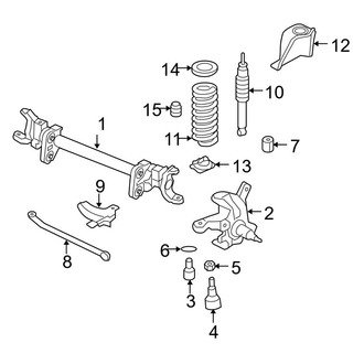 Ford OE - Front Suspension - Suspension Components (Monobeam Axle), (RWD)
