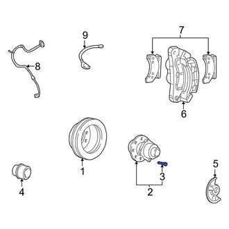 Ford OE - Front Wheel Lug Stud