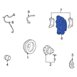 Ford OE - Rear Right Disc Brake Caliper