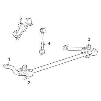 Ford OE - Front Suspension - Stabilizer Bar (Monobeam Axle), (4 X 2)