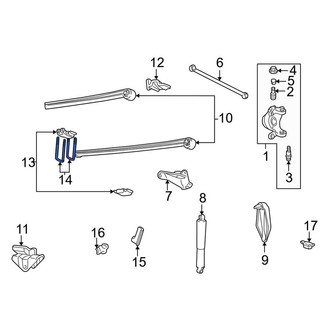 Ford OE - Front Leaf Spring Bolt