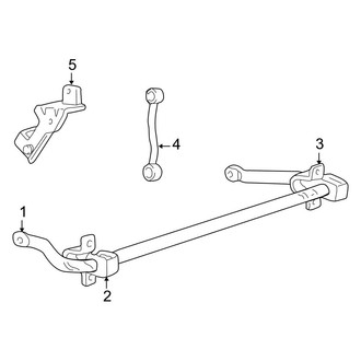 Ford OE - Front Suspension - Stabilizer Bar & Components (4 X 4)