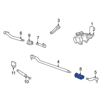 Ford OE - Left Steering Tie Rod End Adjusting Sleeve
