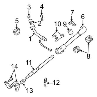Ford OE - Steering Column - Housing & Components (Transmission Shift Tube), (Cab & Chassis - Crew Cab)