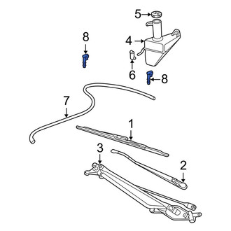 Ford OE - Front Windshield Washer Nozzle