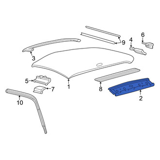 Ford OE - Front Roof Header Panel