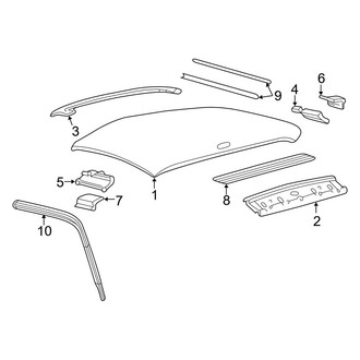Ford OE - Cab - Roof & Components (Regular Cab), (Cab & Chassis - Conventional)