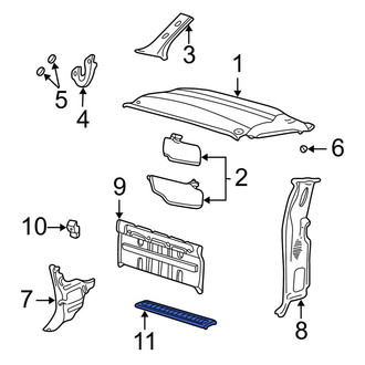 Ford OE - Left Liftgate Trim Scuff Plate