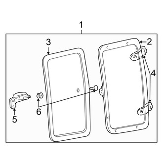 Ford OE - Rear Door - Glass & Hardware (SuperCab)