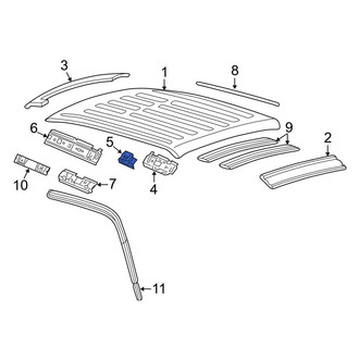 Ford OE - Left Outer Roof Side Rail