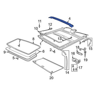 Ford OE - Sunroof Drip Rail