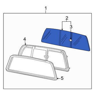 Ford OE - Rear Back Glass
