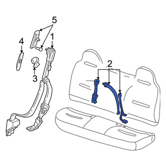 Ford OE - Front Center Seat Belt