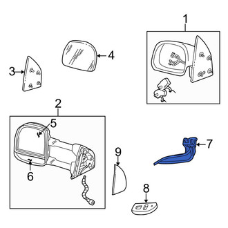 Ford OE - Front Door Mirror Switch