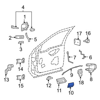 Ford OE - Front Left Inner Interior Door Handle