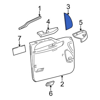 Ford OE - Front Left Door Trim Molding