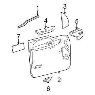 Ford OE - Front Door - Interior Trim (Manual Window)