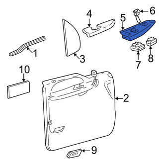 Ford OE - Front Right Door Window Switch Bezel