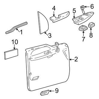 Ford OE - Front Door - Interior Trim (Power Window)
