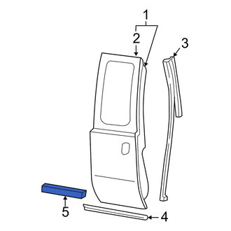 Ford OE - Front Door Molding