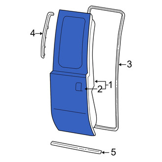 Ford OE - Rear Right Outer Door Outer Panel