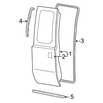 Ford OE - Rear Door - Door & Components (Cab & Chassis - Crew Cab)