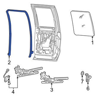 Ford OE - Rear Right Window Channel