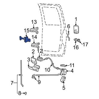 Ford OE - Rear Door Check