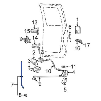 Ford OE - Rear Door Lock Operating Rod