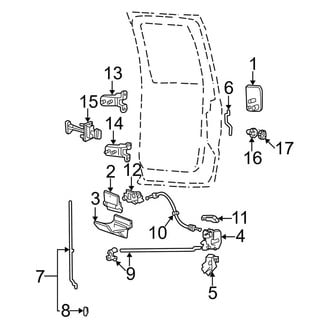 Ford OE - Rear Door - Lock & Hardware (Cab & Chassis - Crew Cab)