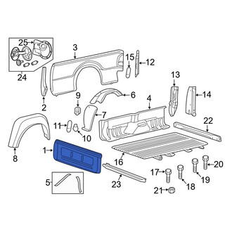 Ford OE - Front Truck Bed Panel