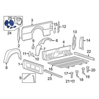 Ford OE - Rear Fuel Filler Door