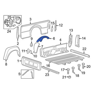 Ford OE - Rear Right Wheel Housing Side Panel
