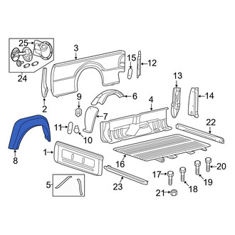 Ford OE - Rear Fender Splash Shield