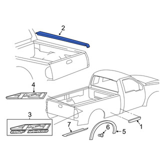 Ford OE - Rear Right Truck Bed Molding