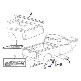 Ford OE - Wheel Arch Molding Rivet