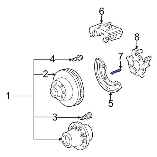 Disc Brake Caliper Pin