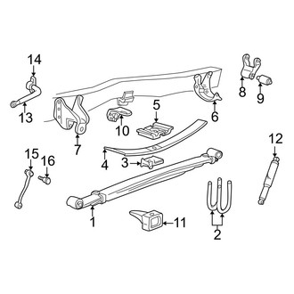 Ford OE - Rear Suspension - Stabilizer Bar & Components