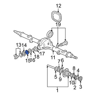 Ford OE - Rear Differential Drive Pinion Oil Deflector