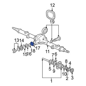Ford OE - Front Inner Differential Pinion Bearing